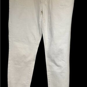 WhiteHouse BlackMarket Classic White Stretch Jeans